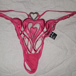 Honey Birdette - Red Heart Thong medium